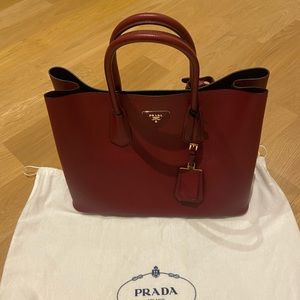 Prada saffiano double bag (Large)